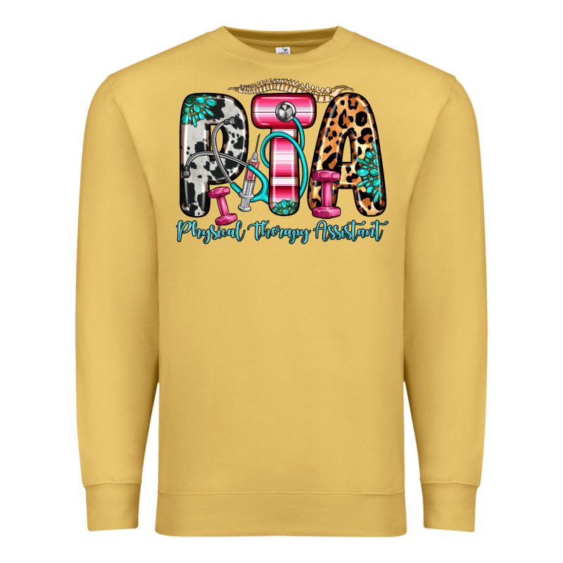 Pta Physical Therapy Assistant Premium Sweatshirt by Zillion Design Studio | Teevron