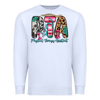 White pta physical therapy assistant Premium Sweatshirt - Zillion Design Studio