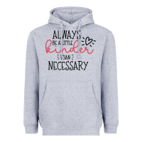 Heather Grey always Heavyweight Hoodie - Unal Design