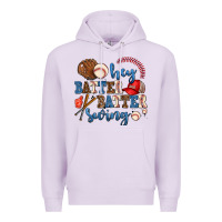 Lilac hey batter batter swing Premium Hoodie - AdoDesignShop