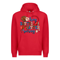 Red hey batter batter swing Premium Hoodie - AdoDesignShop