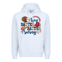 White hey batter batter swing Premium Hoodie - AdoDesignShop