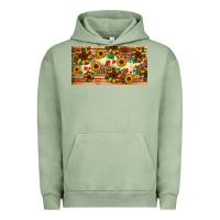 Pigment Oil Green juneteenth sunflower's licence plate template Urban Hoodie - Artiststas