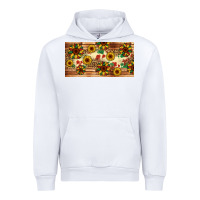 White juneteenth sunflower's licence plate template Urban Hoodie - Artiststas