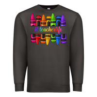 Smoke teacher life crayons Premium Sweatshirt - texasbilliewilder