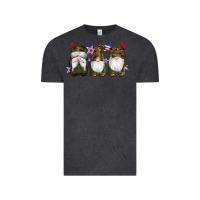 Vintage Black military gnomes star Vintage Tee - Artiststas