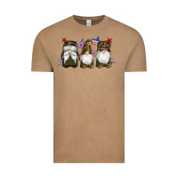 Vintage Coffee military gnomes star Vintage Tee - Artiststas