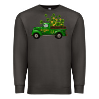 Smoke st patricks truck shamrock horseshoe gold Premium Sweatshirt - RanaPortraitStore