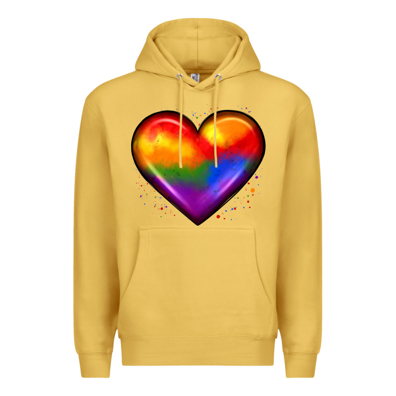 Pride Heart Premium Hoodie by JahusDesignShop | Teevron