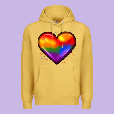 Pride Heart Premium Hoodie Designed By Jahusdesignshop