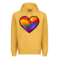 Mustard pride heart Premium Hoodie - JahusDesignShop