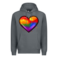 Rock pride heart Premium Hoodie - JahusDesignShop