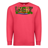Cardinal st patricks shamrock gold with rainbow Premium Sweatshirt - RanaPortraitStore