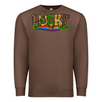 Chestnut st patricks shamrock gold with rainbow Premium Sweatshirt - RanaPortraitStore