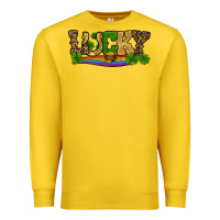 Lemon st patricks shamrock gold with rainbow Premium Sweatshirt - RanaPortraitStore