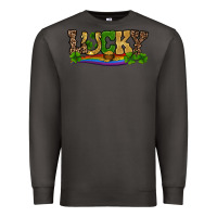 Smoke st patricks shamrock gold with rainbow Premium Sweatshirt - RanaPortraitStore