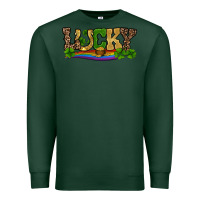 Sports Green st patricks shamrock gold with rainbow Premium Sweatshirt - RanaPortraitStore