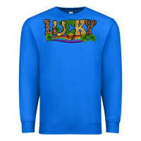 True Royal st patricks shamrock gold with rainbow Premium Sweatshirt - RanaPortraitStore