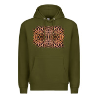 Army Green Old Western Leopard Frame Premium Hoodie - Bettercallsaul