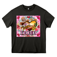 Asphalt Be Mine Valentine Heavy Core Tee - CowhideDigitalArt