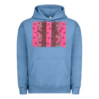 Pigment Pebble Blue ribbon brush stoke Urban Hoodie - JahusDesignShop