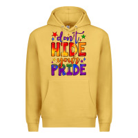 Antique Gold don't hide your pride Premium Hoodie - JahusDesignShop