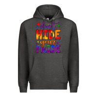 Charcoal Heather don't hide your pride Premium Hoodie - JahusDesignShop