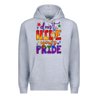 Heather Grey don't hide your pride Premium Hoodie - JahusDesignShop