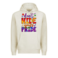 Oatmeal Heather don't hide your pride Premium Hoodie - JahusDesignShop