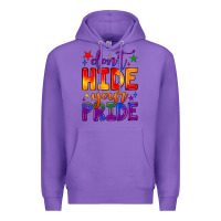 Purple don't hide your pride Premium Hoodie - JahusDesignShop