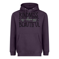 Plum kindness Heavyweight Hoodie - Unal Design