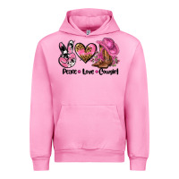 Fuchsia Pink peace love  cowgirl Urban Hoodie - AdoDesignShop