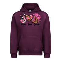 Mauve Wine peace love  cowgirl Urban Hoodie - AdoDesignShop