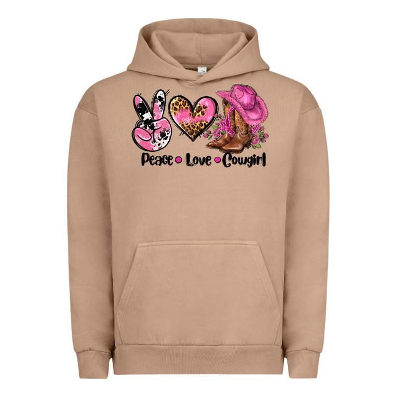 Peace Love  Cowgirl Urban Hoodie by AdoDesignShop | Teevron