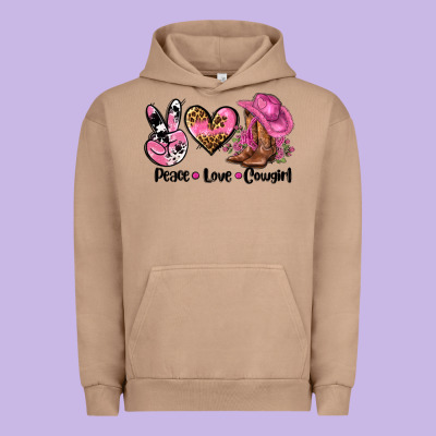 Peace Love  Cowgirl Urban Hoodie Designed By Adodesignshop