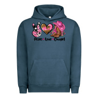 Pigment Midnight Navy peace love  cowgirl Urban Hoodie - AdoDesignShop