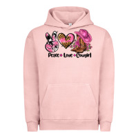 Pigment Salmon peace love  cowgirl Urban Hoodie - AdoDesignShop