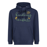 Navy kindness Heavyweight Hoodie - Unal Design