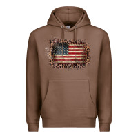 Chestnut Old Leopard American Flag Frame Premium Hoodie - Bettercallsaul