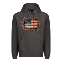 Smoke Old Leopard American Flag Frame Premium Hoodie - Bettercallsaul