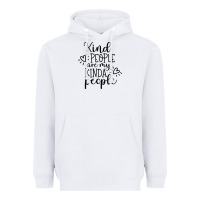 White kind Heavyweight Hoodie - Unal Design