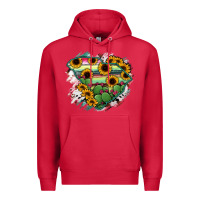 Cardinal South Carolina State Map Premium Hoodie - RanaPortraitStore