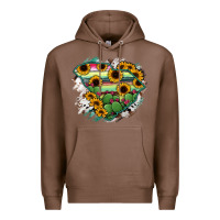 Chestnut South Carolina State Map Premium Hoodie - RanaPortraitStore