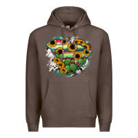 Coffee South Carolina State Map Premium Hoodie - RanaPortraitStore