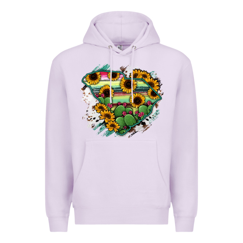 South Carolina State Map Premium Hoodie by RanaPortraitStore | Teevron