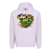 Lilac South Carolina State Map Premium Hoodie - RanaPortraitStore