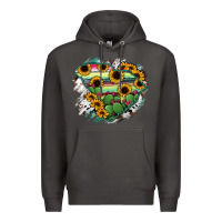 Smoke South Carolina State Map Premium Hoodie - RanaPortraitStore