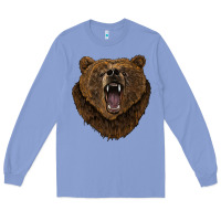 Colony Blue bear head Long Sleeve Tee - BarkalooDesign