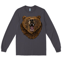 Smoke bear head Long Sleeve Tee - BarkalooDesign