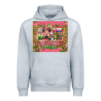 Heather Grey cafecito y chisme coffee cups Urban Hoodie - Jasminsmagicworld